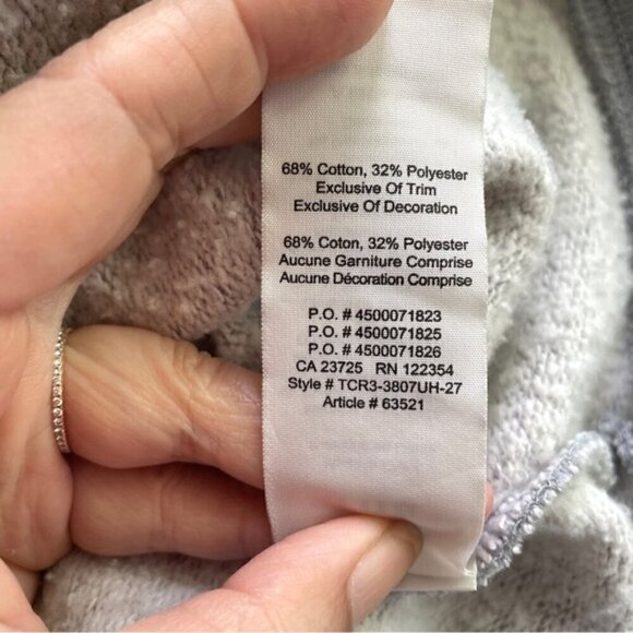 Aritzia TNA Gray Orange Letters Oversized Pullover Hoodie - S/M - Picture 5 of 7